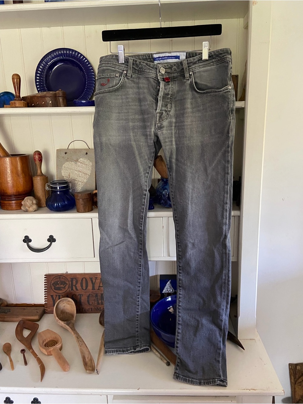 Jacob Cohen Men's Gray Straight-Leg Jeans
